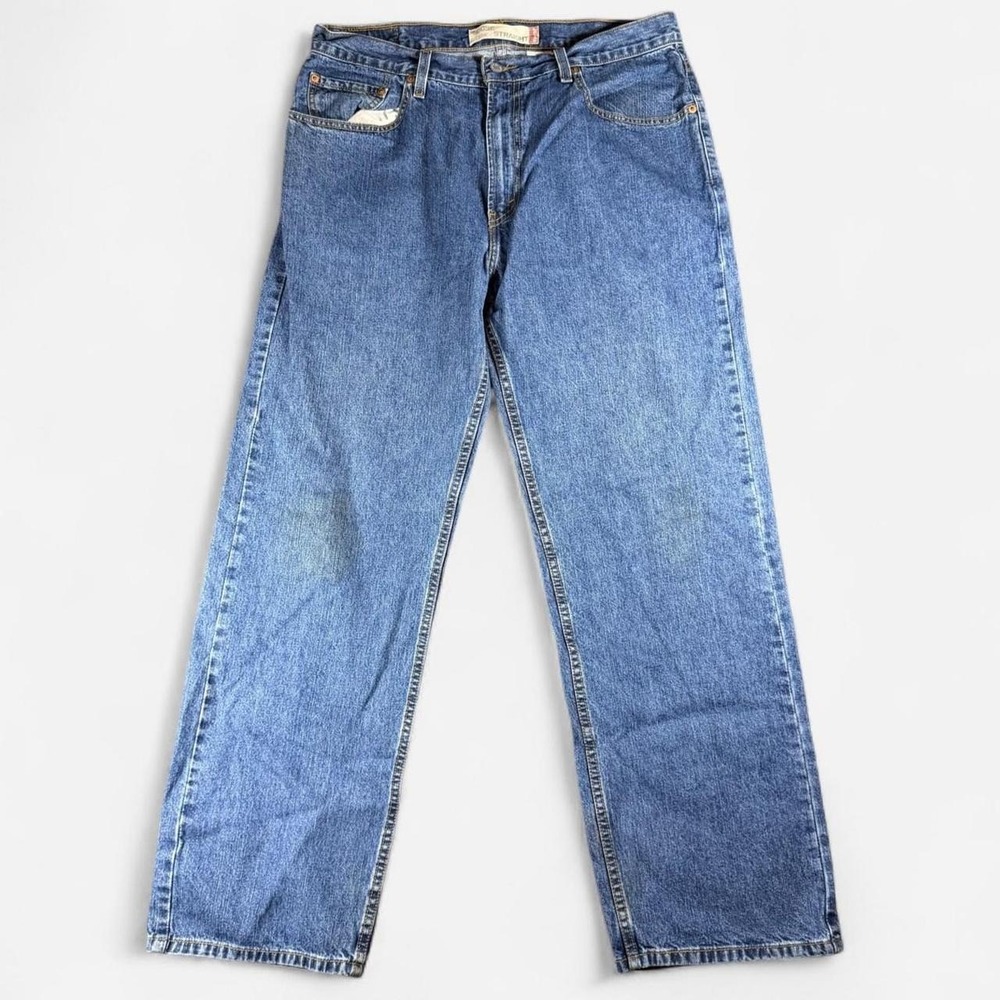 Y2K Levi 569 Loose Straight Skater Grunge Med Wash Jeans 34x32
